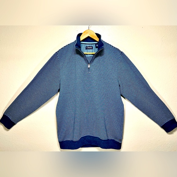Chaps Sweater Quarter Zip Pullover Men’s L Classic Fit! Great Condition!! - Picture 2 of 16